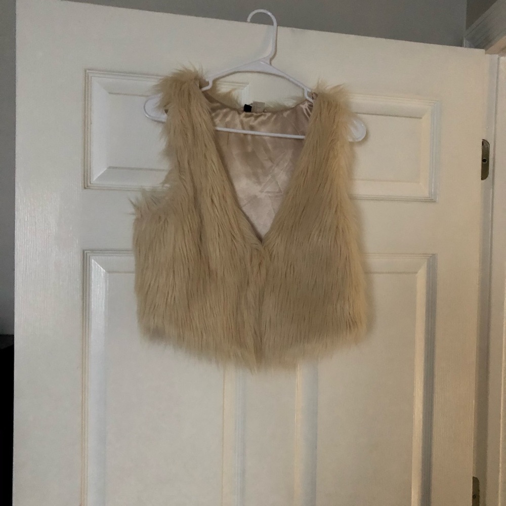 Faux fur vest